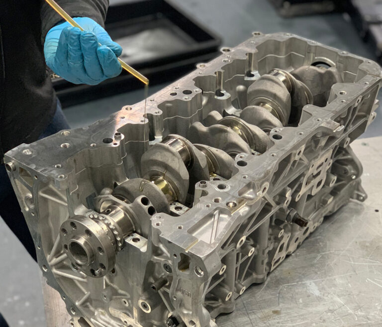 Schmierung der Kurbelwelle